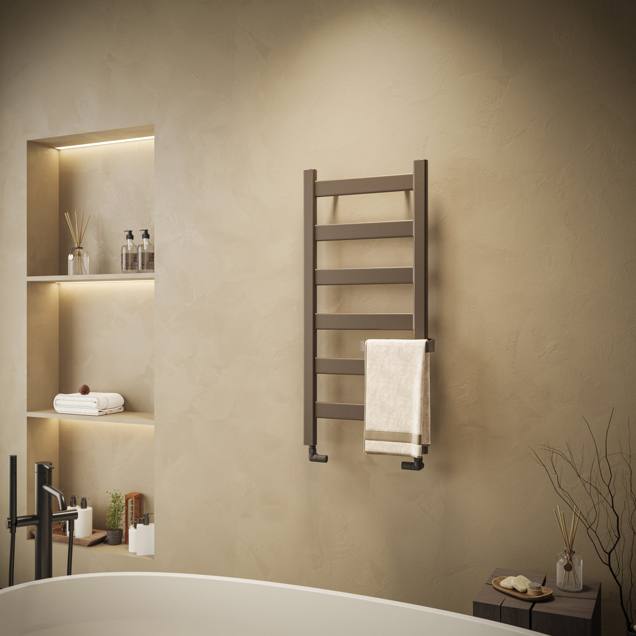 Oval Delux - 1000x466mm - Donker Beige