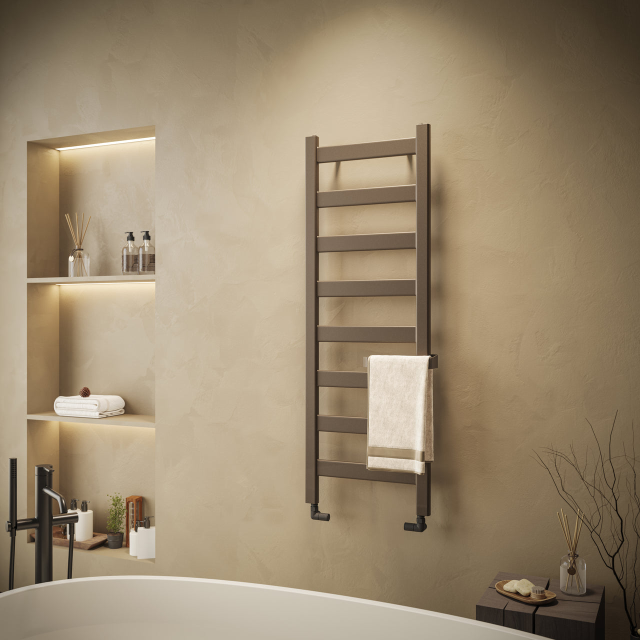Oval Delux - 1320x466mm - Donker Beige