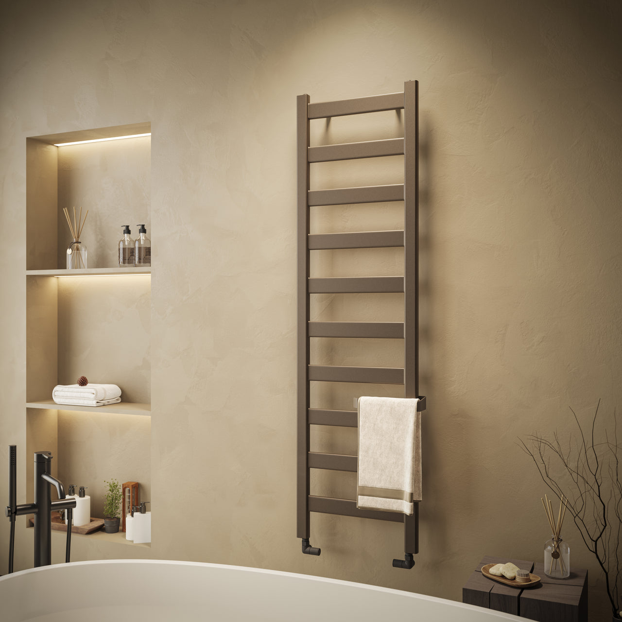Oval Delux - 1640x466mm - Donker Beige