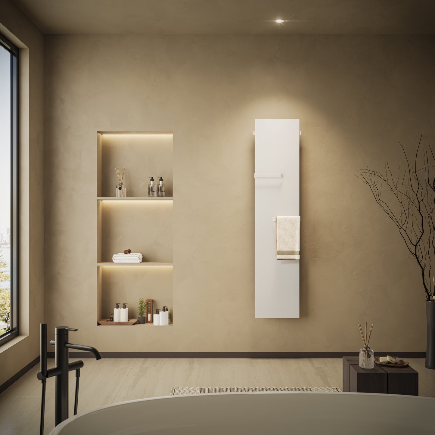 Pure - pure ivory - 1800x400mm - front view