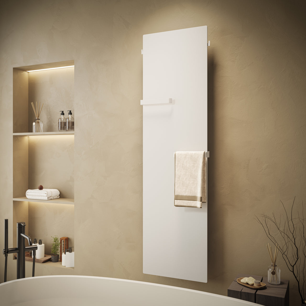 Pure - pure ivory - 1800x500mm - side view