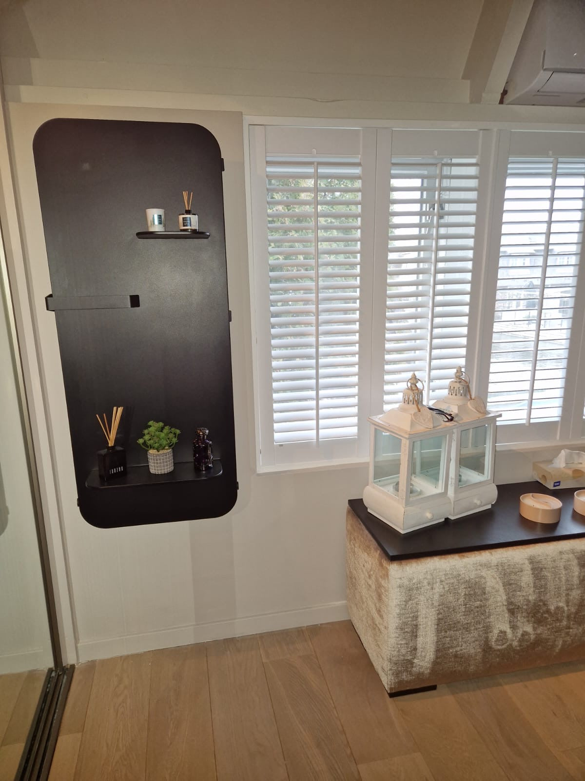 Klantfoto Heatnest Nexo radiator in moderne badkamer 500x1200