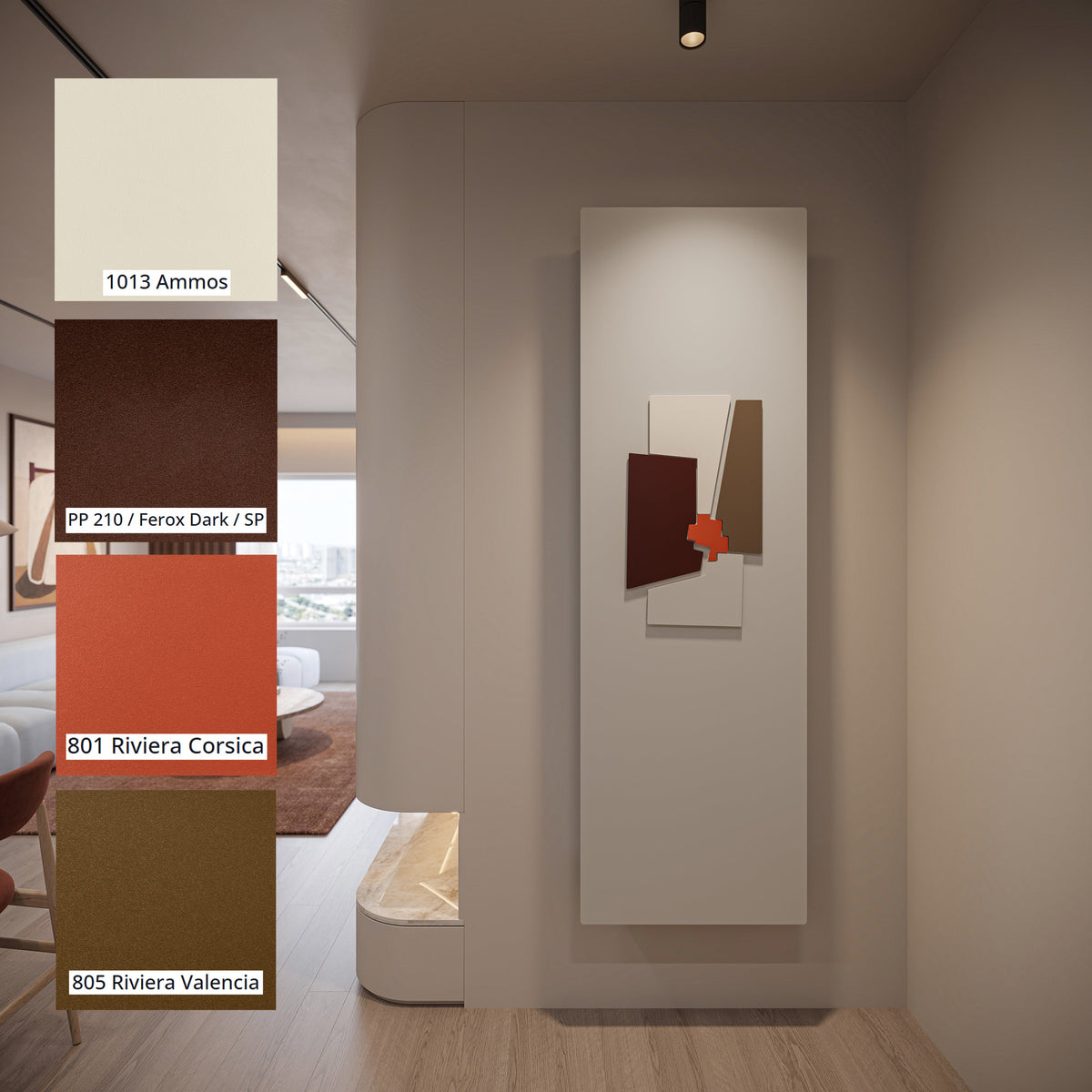 Heatnest Puzzle pure ivory & burgundy detail