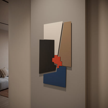Heatnest Puzzle urban taupe & ember detail