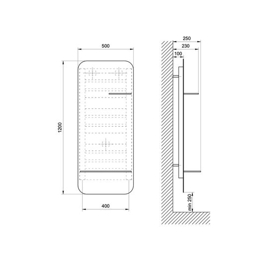 Nexo technische tekening 1200x500