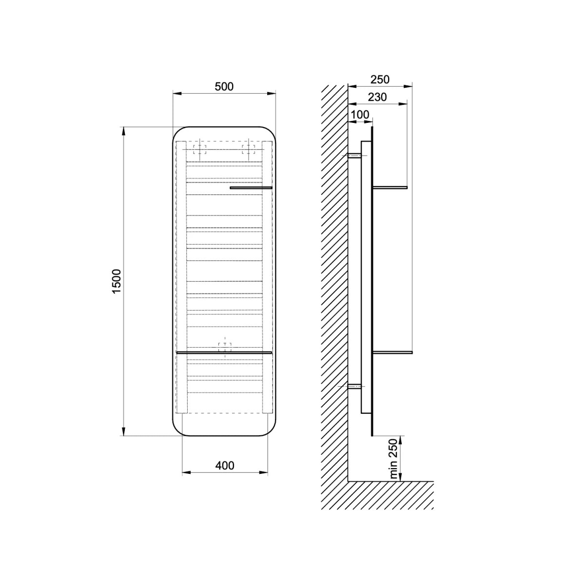 Nexo technische tekening 1500x500
