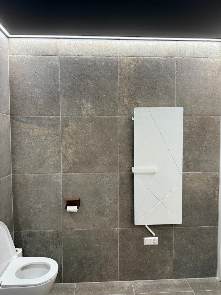Klantfoto: Lumix · pure ivory · scala + haak · elektrisch element met kabel